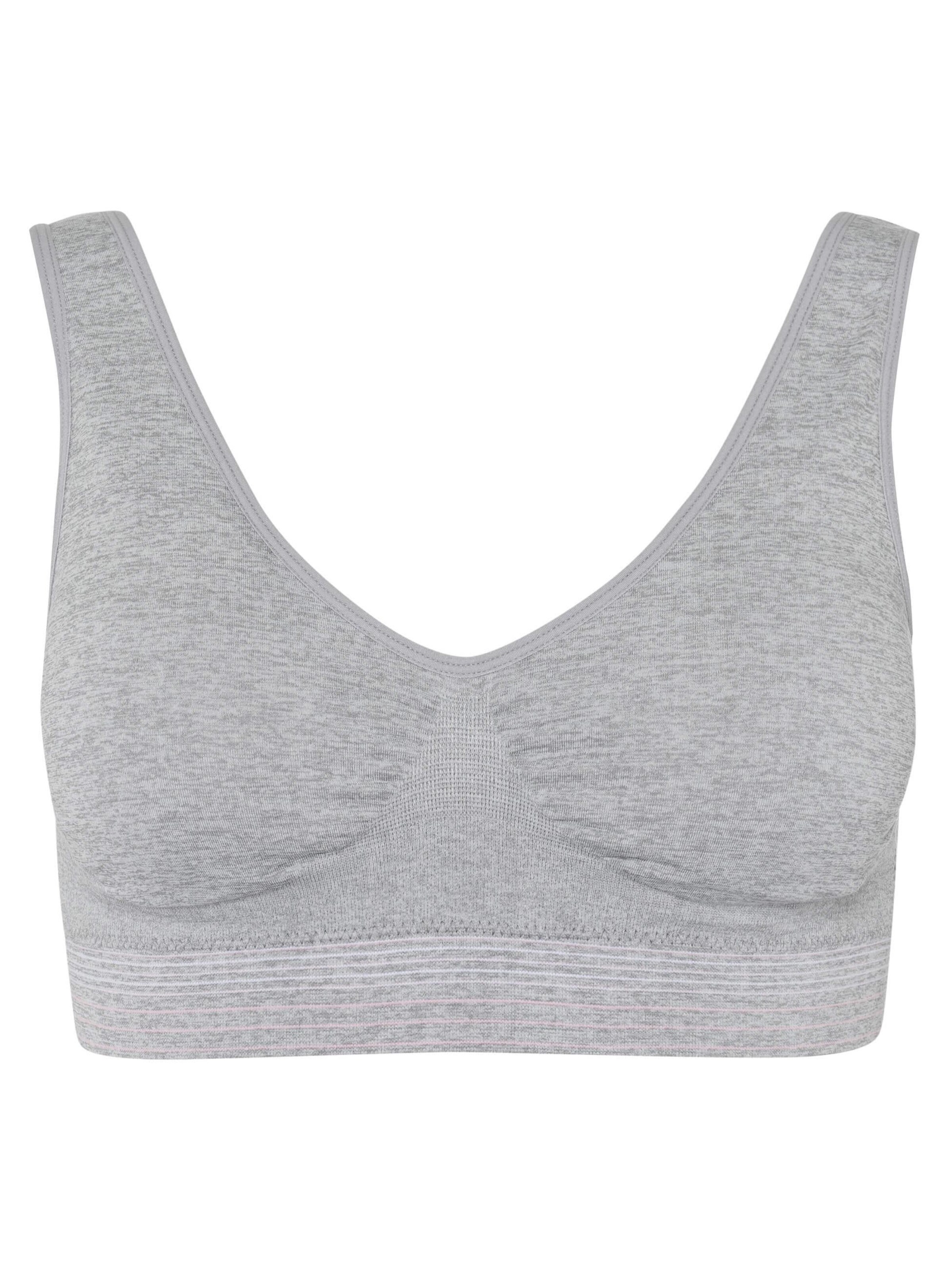 BeeDees Top 'Bustier Comfee Crop Top' in Grey: front