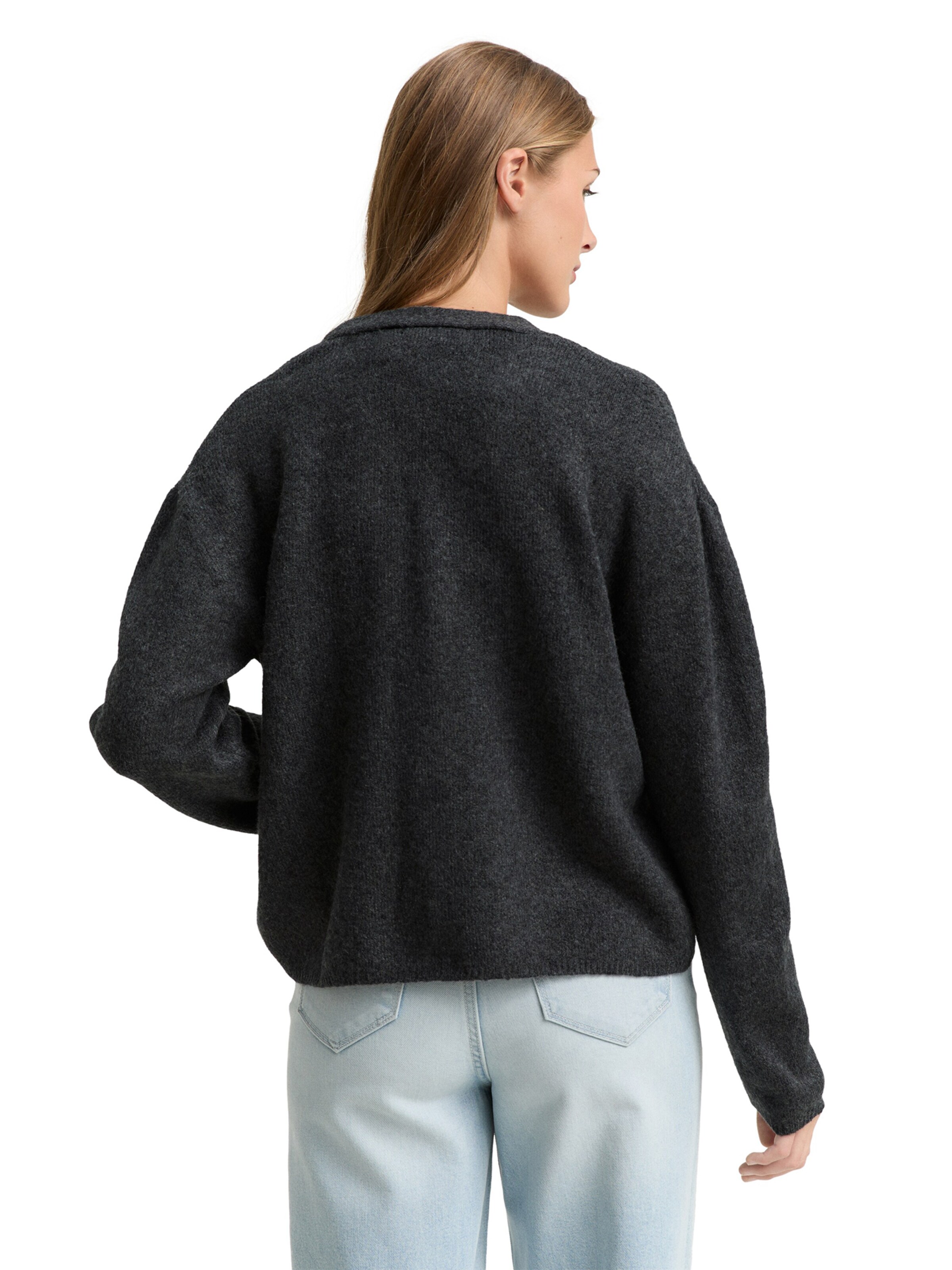 Cardigan TOM TAILOR DENIM en gris