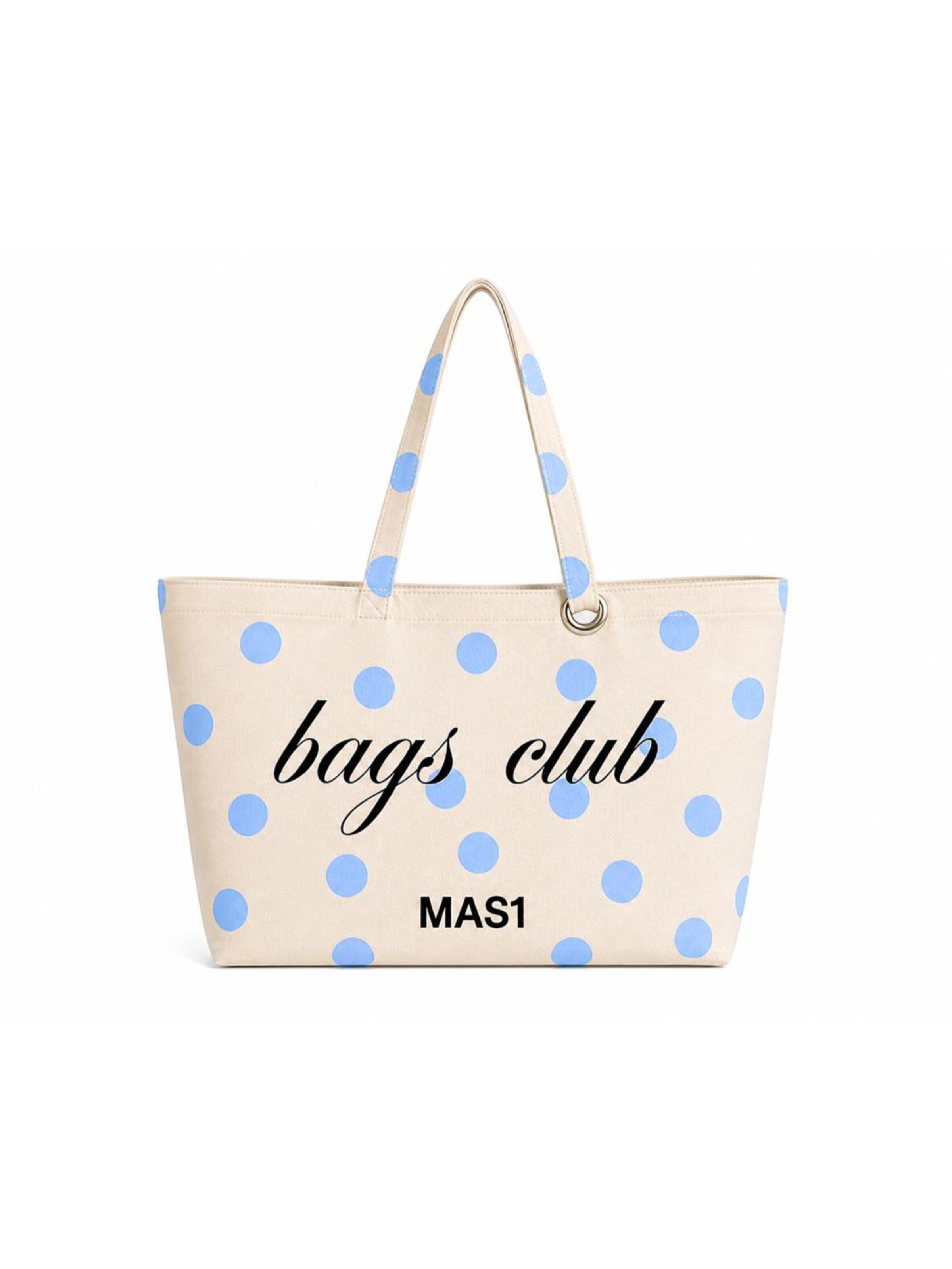 Borsa a spalla 'Tote bags club' di MAS1 in bianco