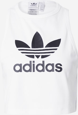 ADIDAS ORIGINALS Topp 'TREFOIL' i svart: framsida