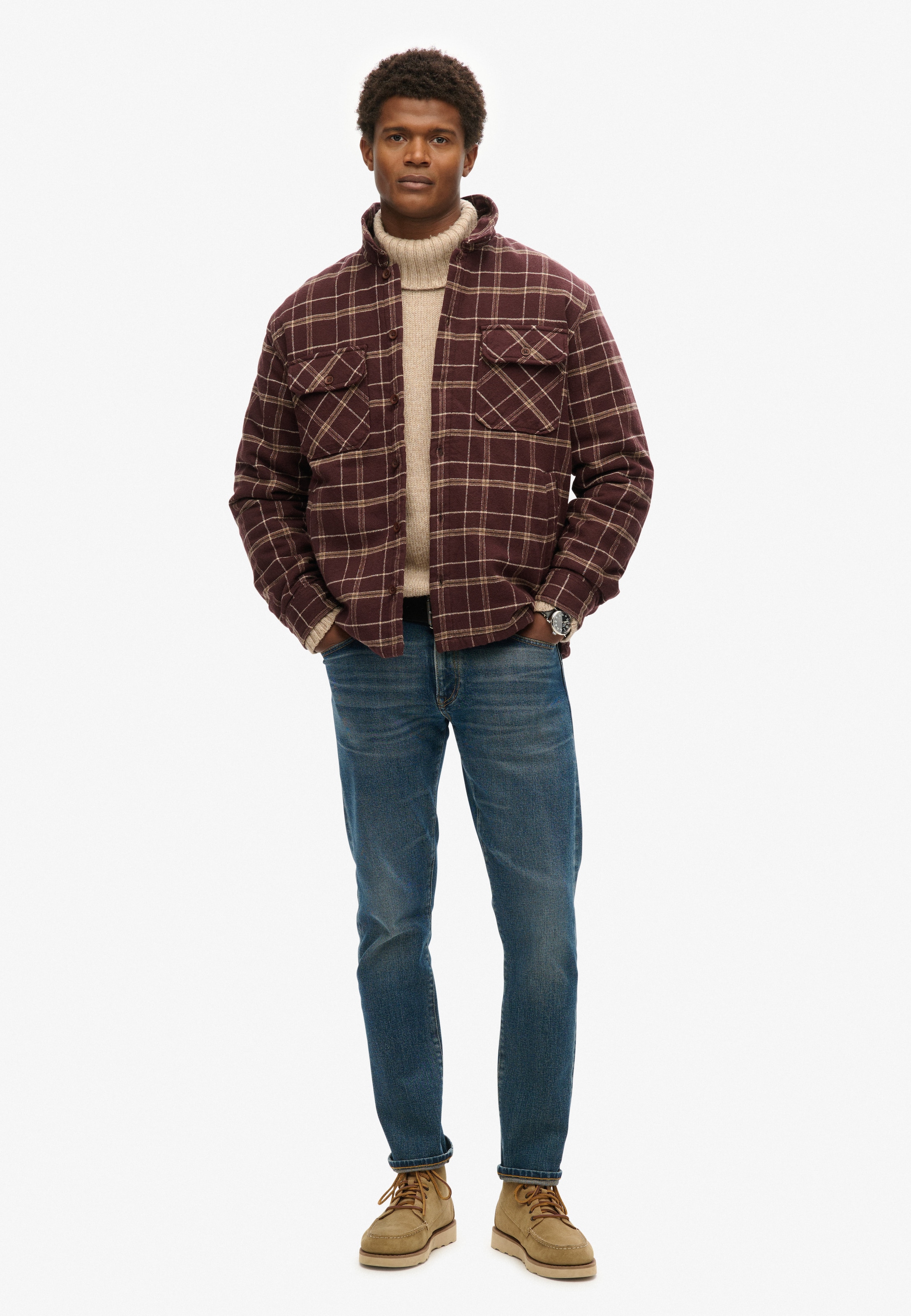 Superdry & Co Between-Season Jacket in Brown