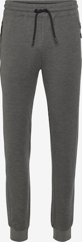 Authentic Le Jogger Tapered Workout Pants in Grey: front