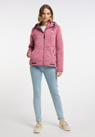 Schmuddelwedda Fleece jas in Roze