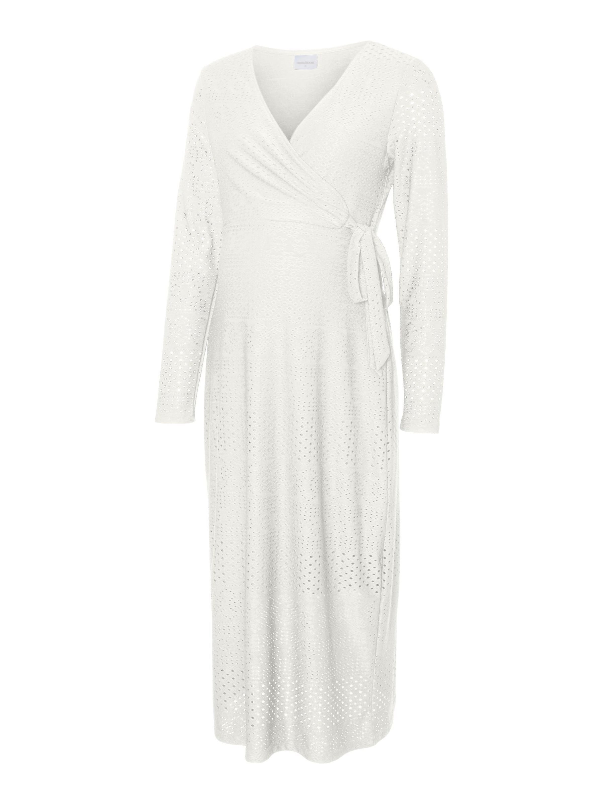 MAMALICIOUS Jurk 'MLAngia' in de kleur Wit, Productweergave