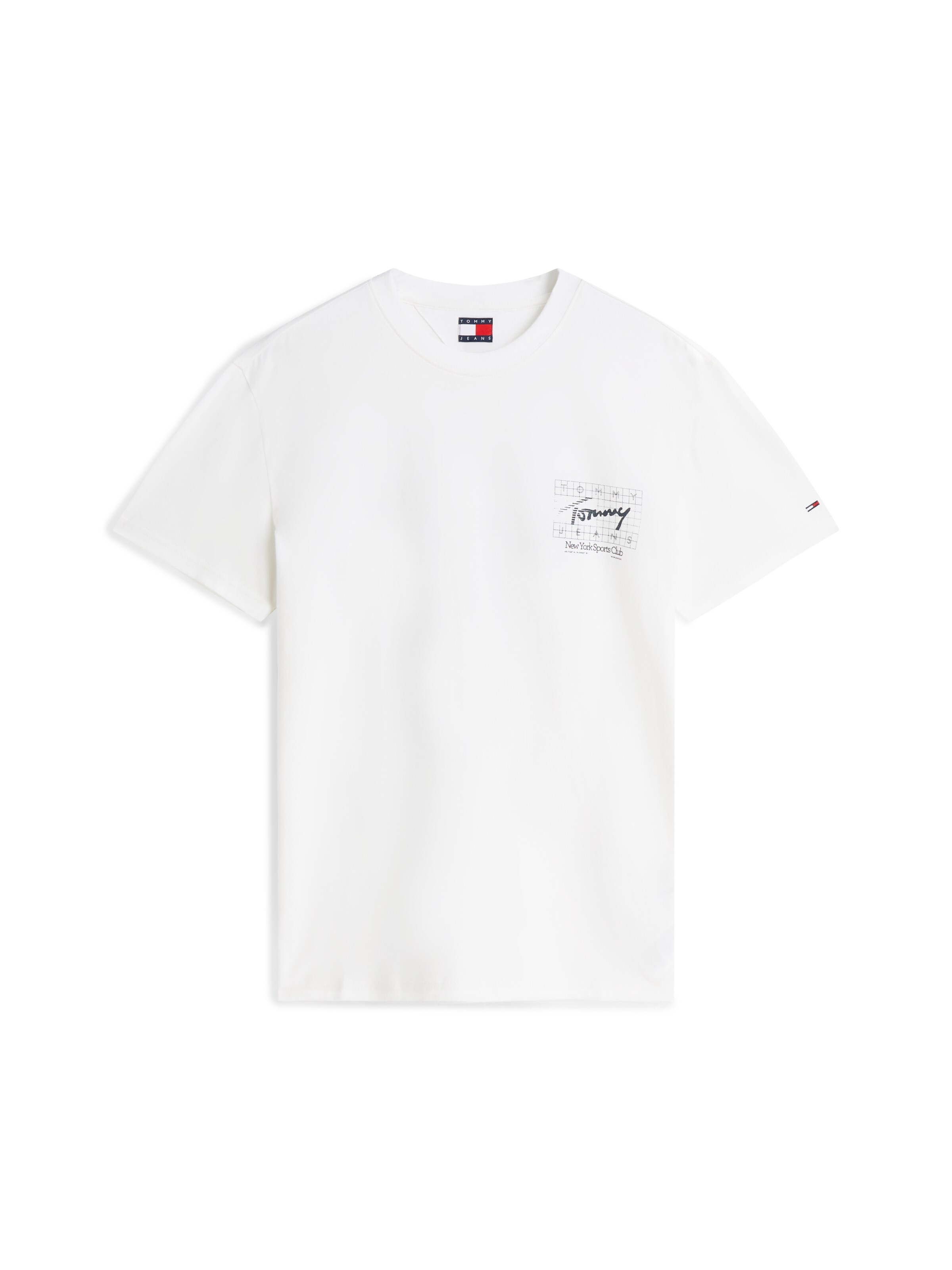 Tommy Jeans Bluser & t-shirts 'SIGN FLAG' i hvid: forside