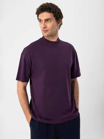 T-Shirt Antioch en violet : devant