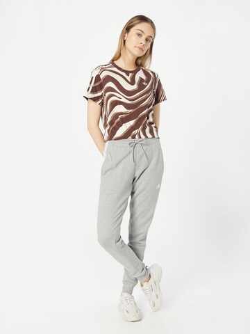 T-shirt 'Abstract Allover Animal Print' ADIDAS ORIGINALS en marron