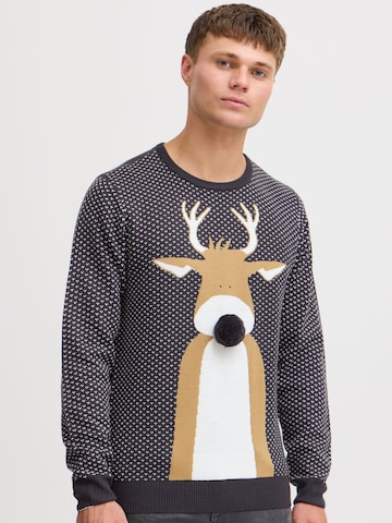 BLEND Trui 'Rudolph' in Blauw