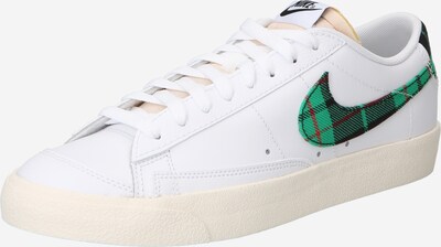 Nike Sportswear Matalavartiset tennarit 'BLAZER 77 PRM' värissä vihreä / punainen / musta / valkoinen, Tuotenäkymä