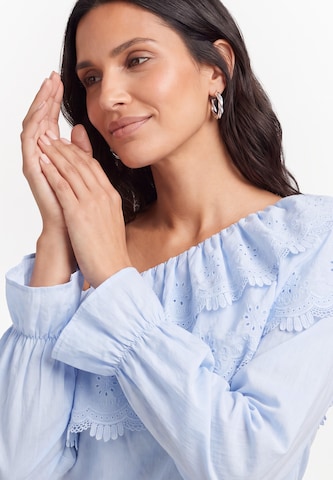 usha BLACK LABEL Blouse in Blue