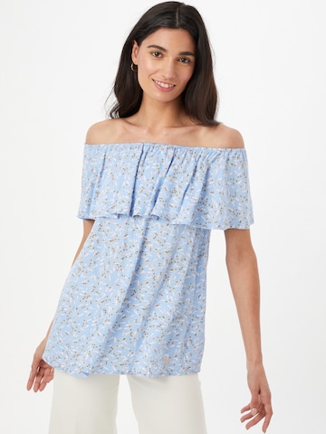 NÜMPH - Blusa 'CARMEL' em azul: frente