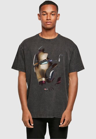 ABSOLUTE CULT Shirt 'Avengers Endgame - Avenge The Fallen Iron Man' in Grey: front