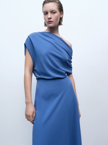 MANGO Kleid 'MARINA' in Blau: Vorderseite