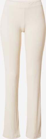 Monki Flared Broek in Beige: voorkant