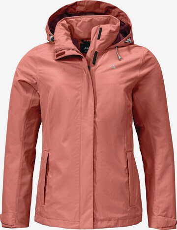 Schöffel Outdoorjas in Rood: voorkant