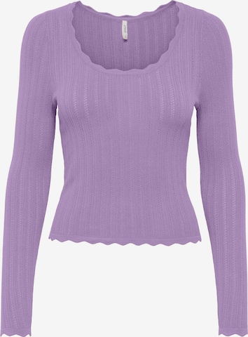 purpurinė ONLY Megztinis 'Dee': priekis