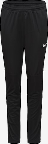 NIKE Workout Pants in Black: front