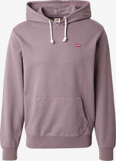 LEVI'S ® Sweater majica 'The Original HM Hoodie' u sivkasto ljubičasta (mauve) / crvena, Pregled proizvoda