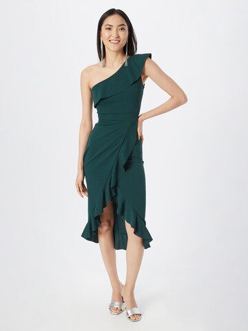 WAL G. - Vestido de noche 'RAQUEL' en verde: frente