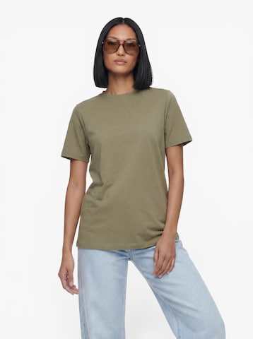 SELECTED T-shirt 'SLFZLJESMINES' i grön: framsida