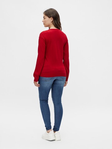 MAMALICIOUS - Pullover 'SANTA BABY' em vermelho