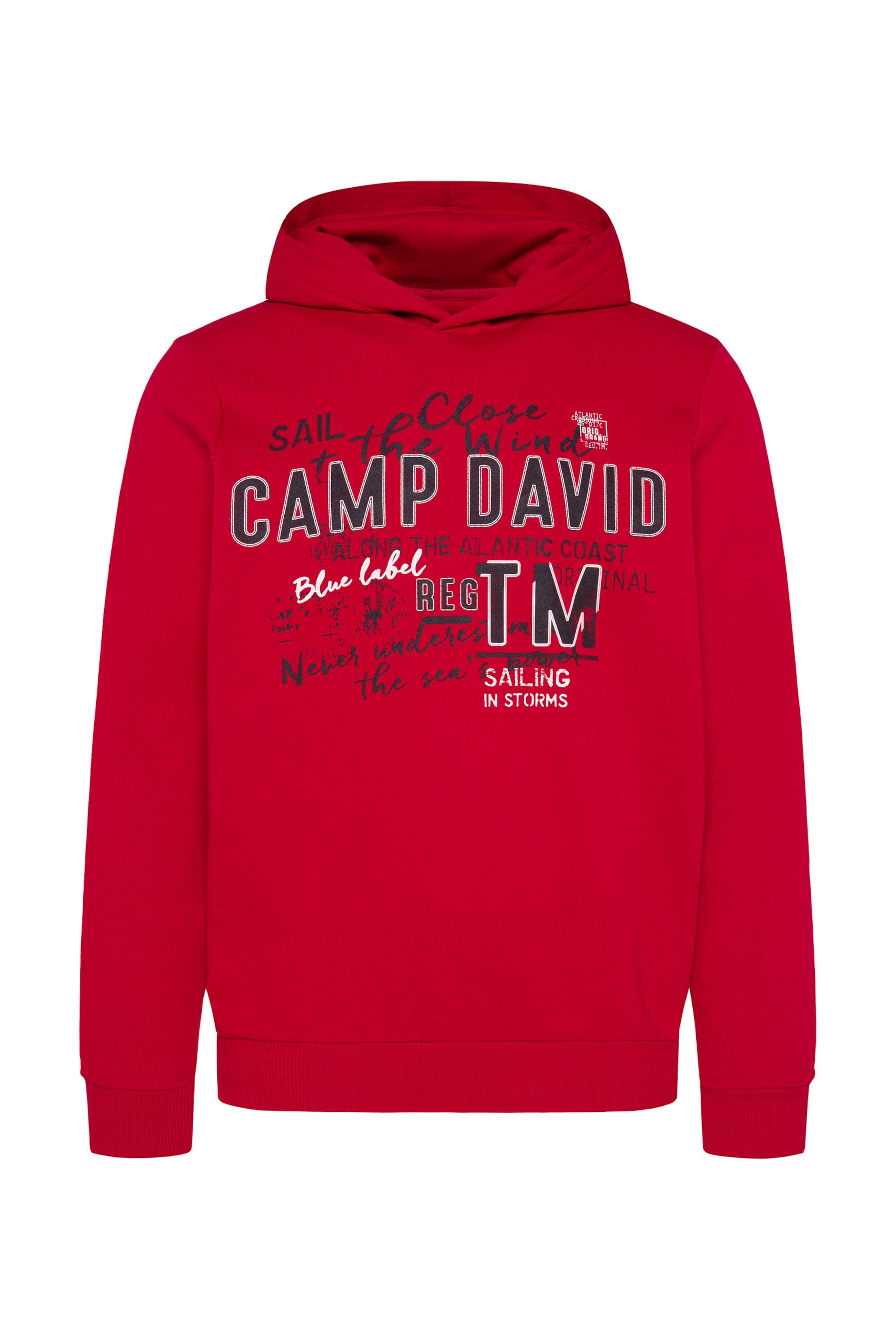 CAMP DAVID Sweatshirt in Red, Item view