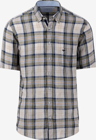 FYNCH-HATTON Button Up Shirt in Green: front