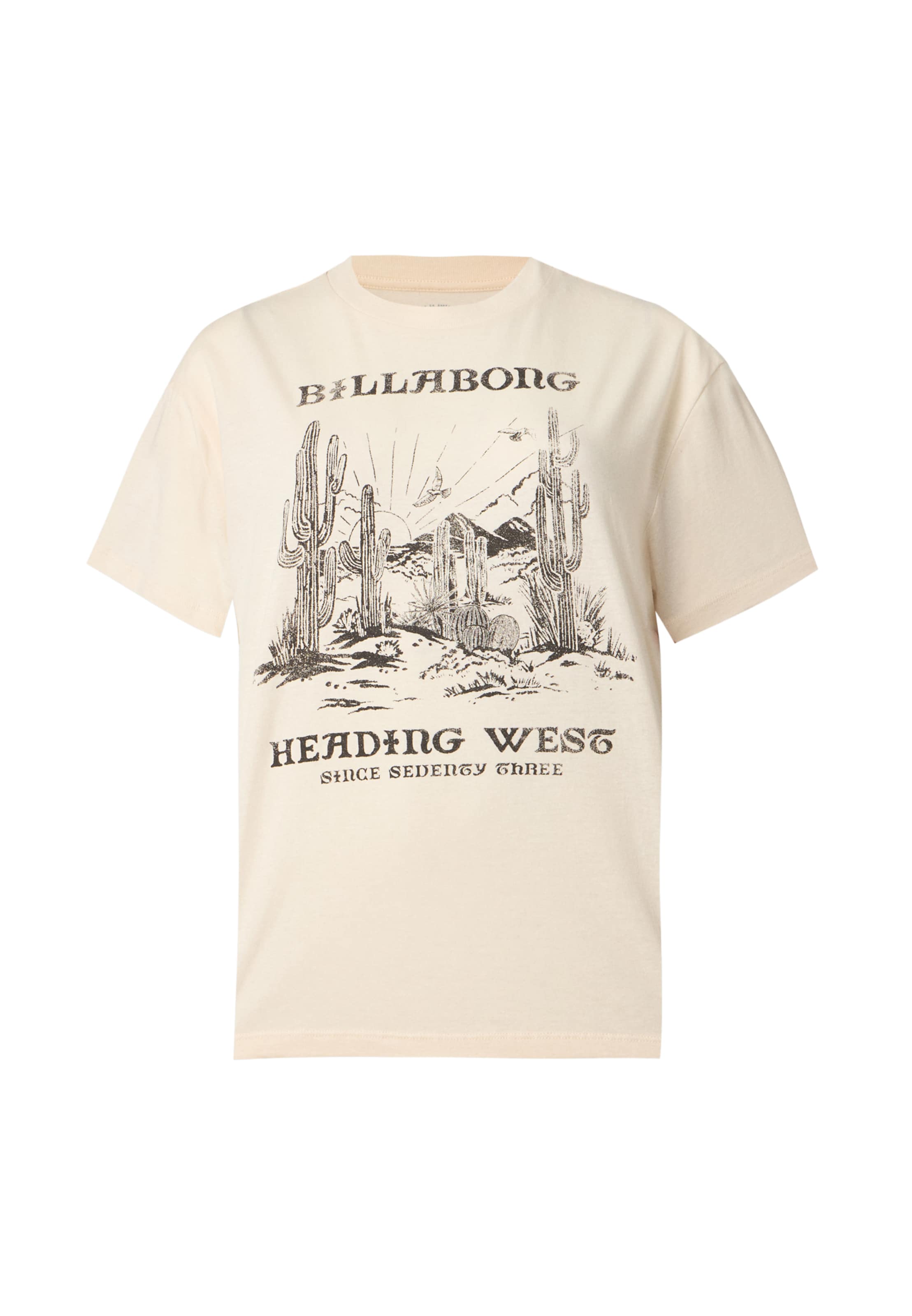 BILLABONG T-shirt 'HEADING WEST' i beige: framsida
