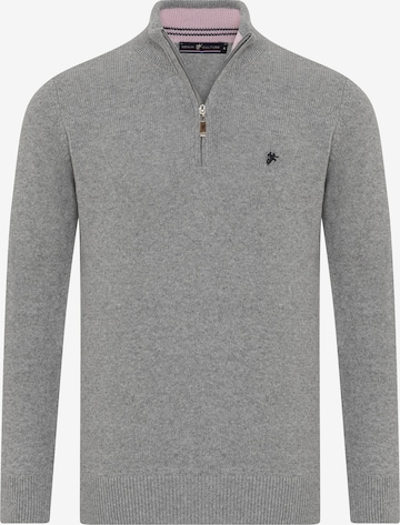 DENIM CULTURE Pullover 'Maddox' in Grau: predná strana