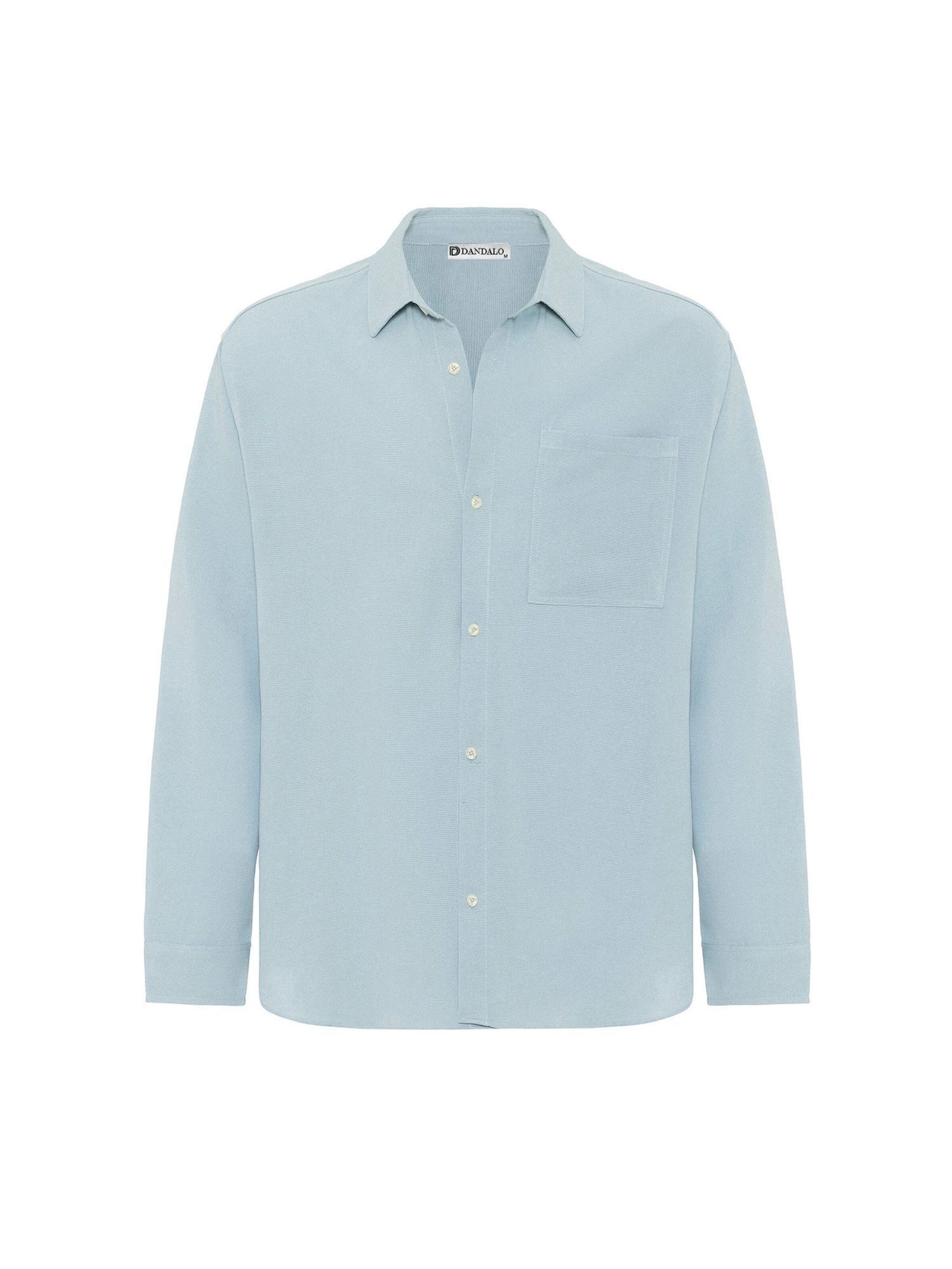 Fit confort Chemise Dandalo en bleu : devant