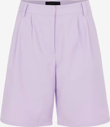 Loosefit Pantalon à pince PIECES en violet : devant