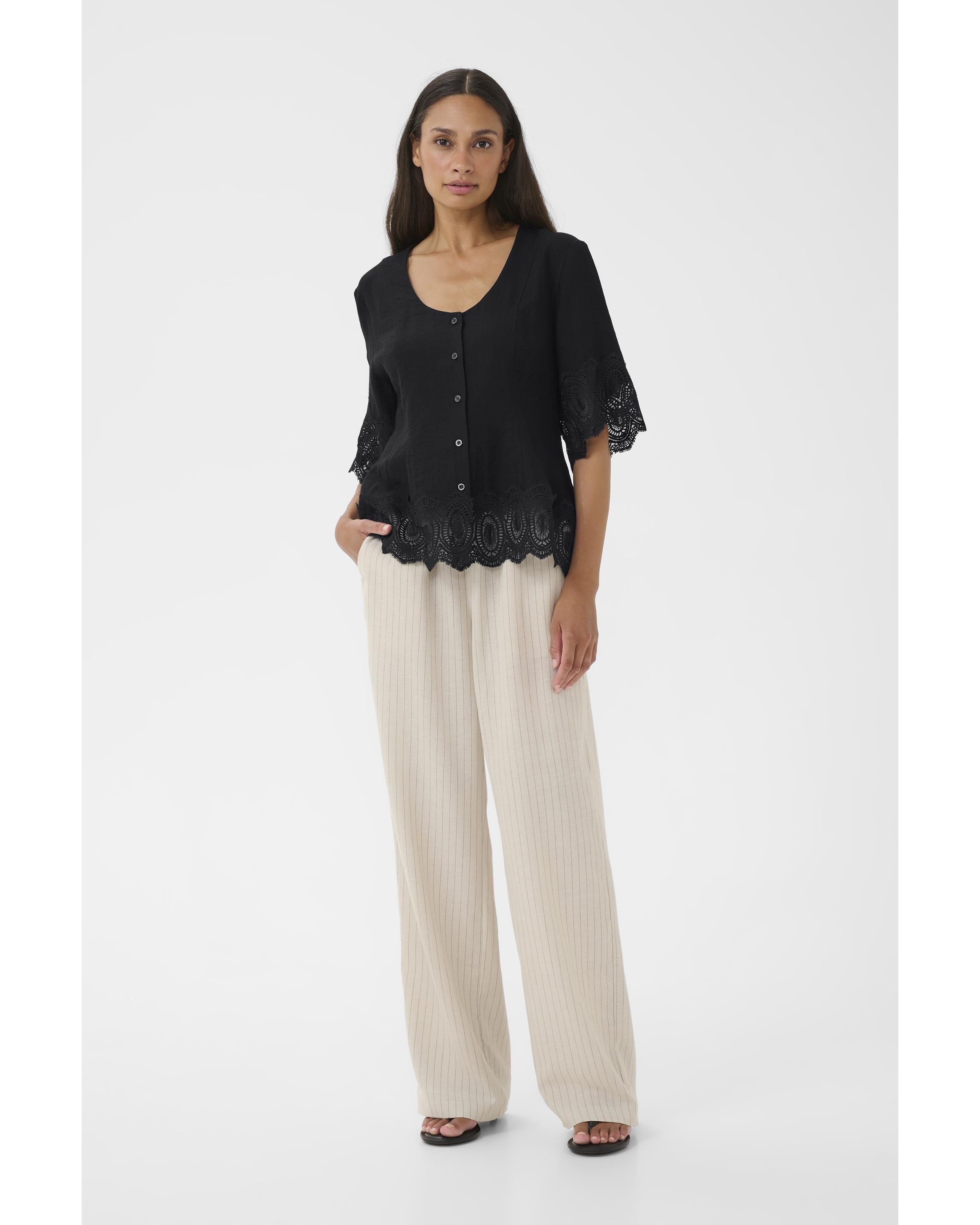 KAREN BY SIMONSEN Blouse 'KBUrith' in Black