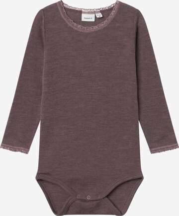 NAME IT Romper/Bodysuit 'NMFWang' in Brown: front