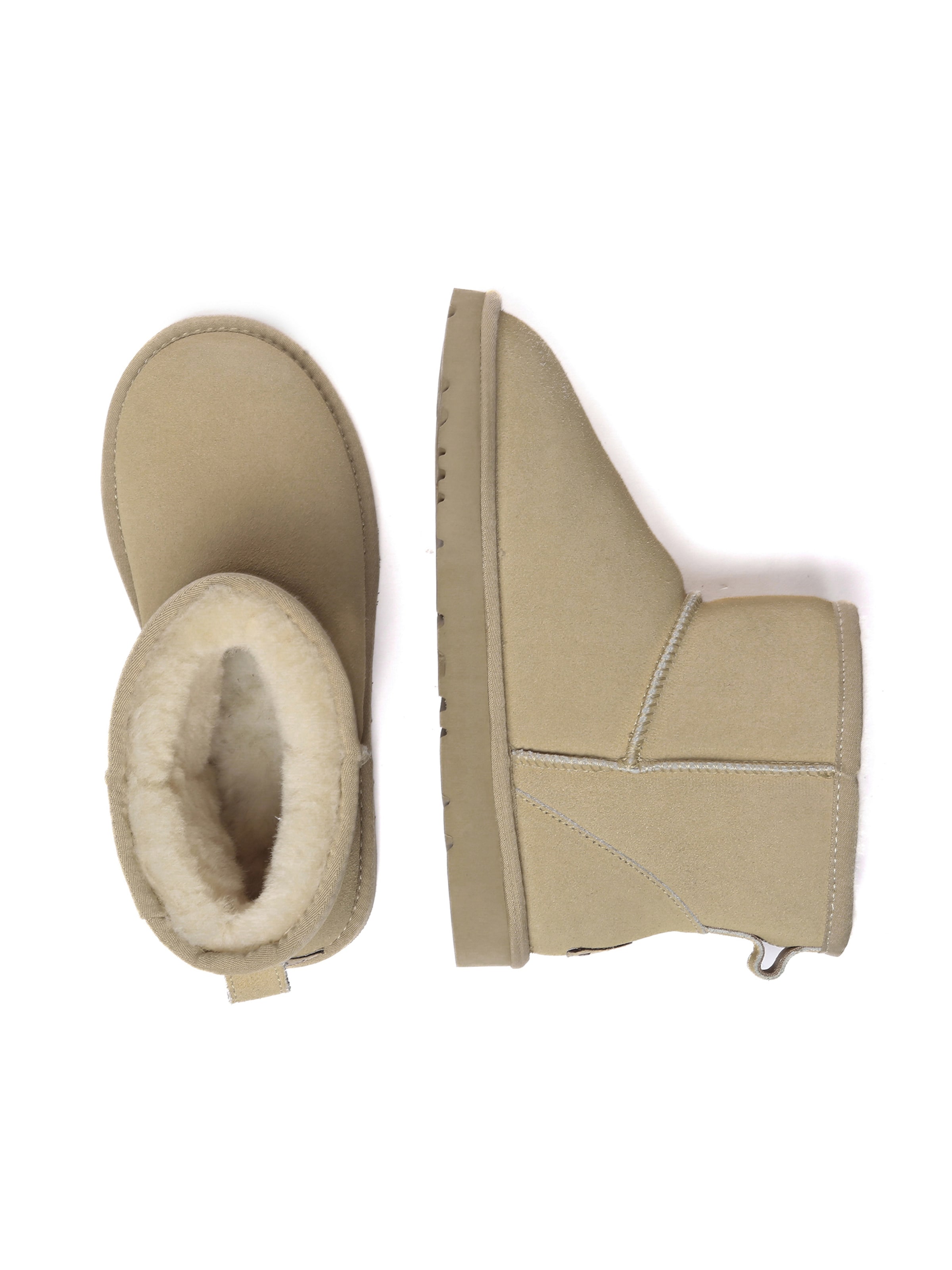 Everau Škornji | bež barva: sprednja stran