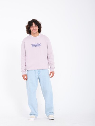 Volcom Sweatshirt 'WATANITE CREW' in Purple