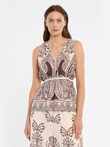 Ana Alcazar Blusentop 'Dorella' in Beige: Vorderseite