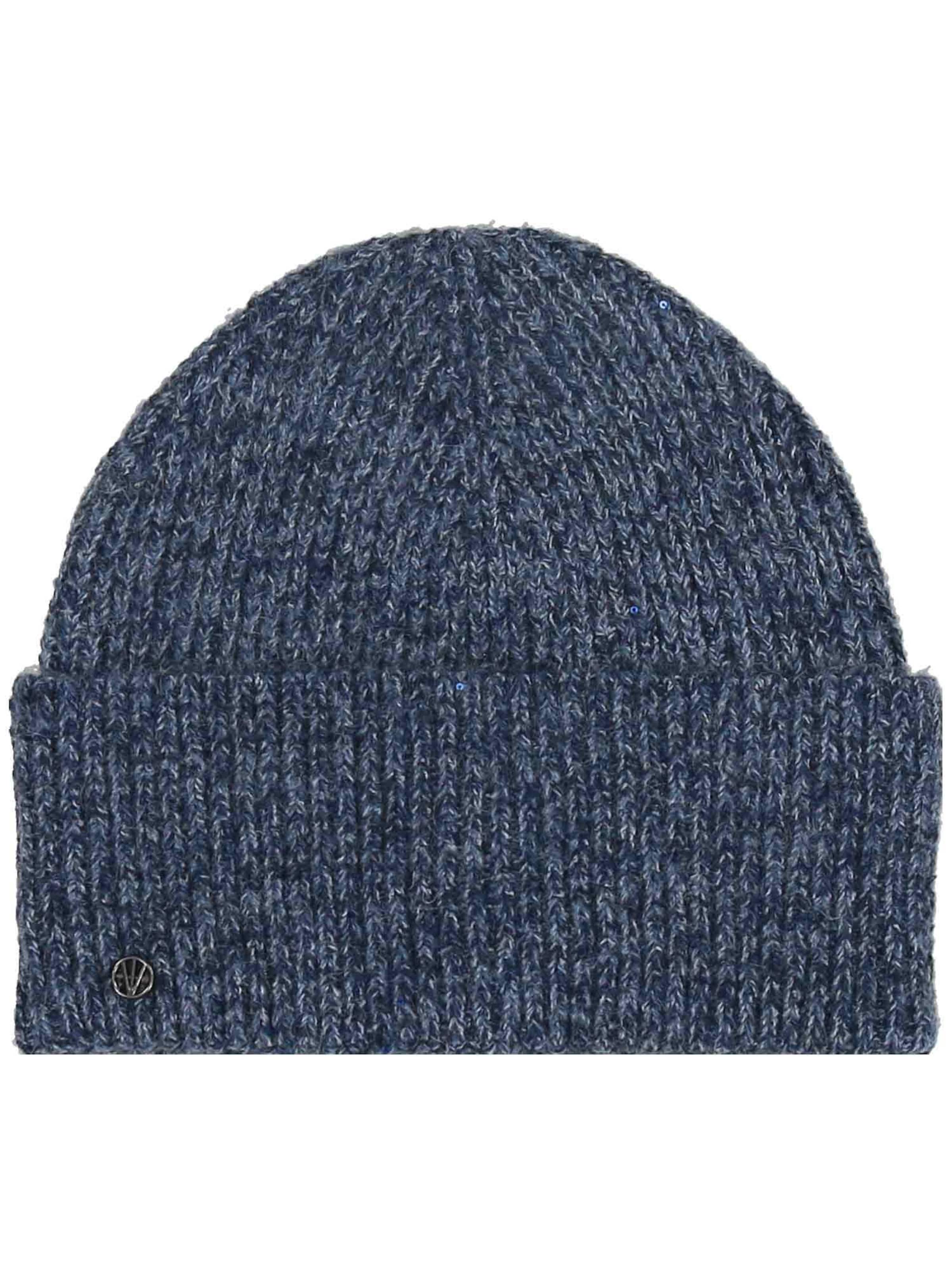 LOEVENICH Mütze in Blau: Vorderseite