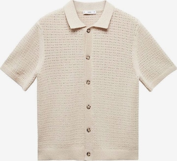 MANGO MAN Regular fit Button Up Shirt 'Samu' in Beige: front