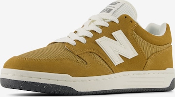 Sneaker bassa '480P' di new balance in giallo: frontale