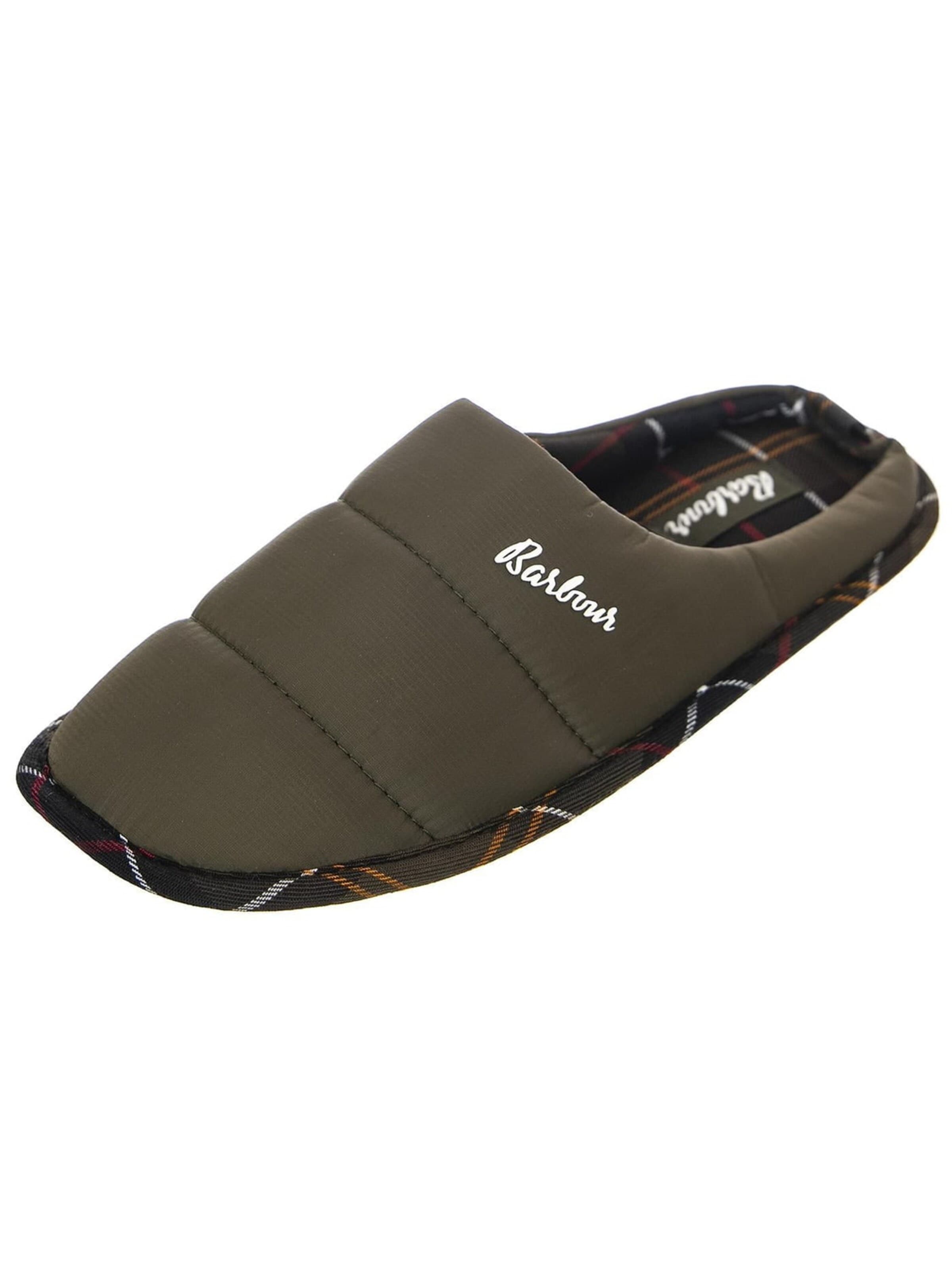 Barbour Sandały 'Unisex Scottie Olive Slippers' w kolorze brązowy: przód