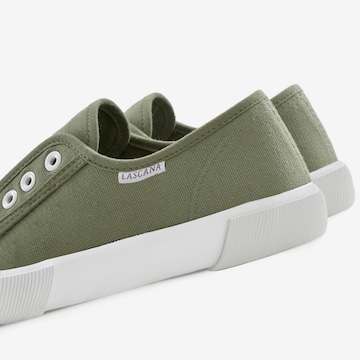 LASCANA Slip-on obuv - Zelená