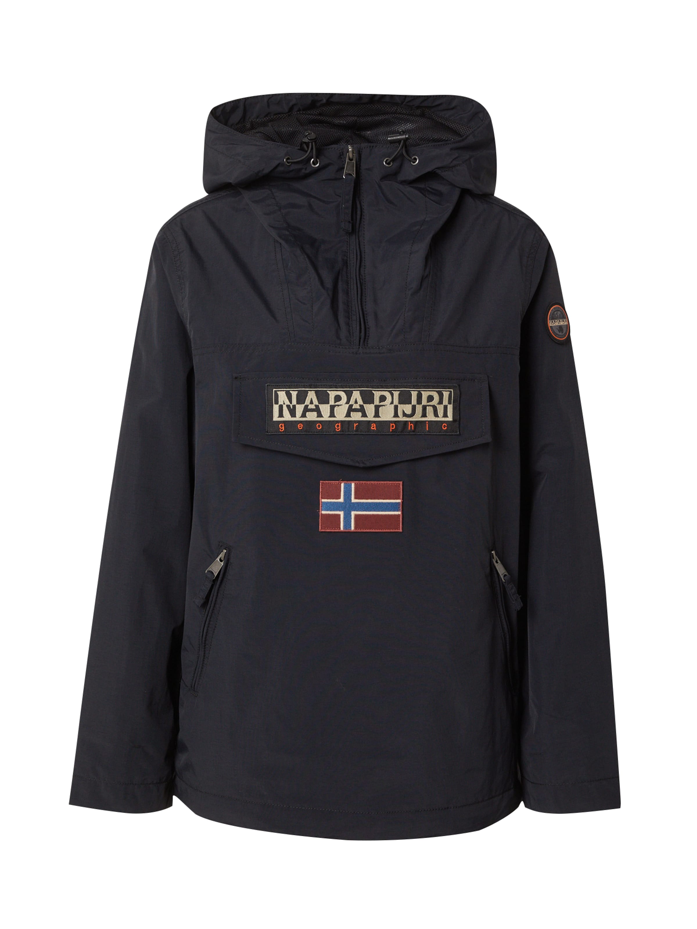 NAPAPIJRI Přechodná bunda 'Rainforest' – černá: přední strana