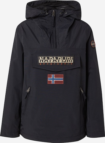 NAPAPIJRI - Chaqueta de entretiempo 'Rainforest' en negro: frente