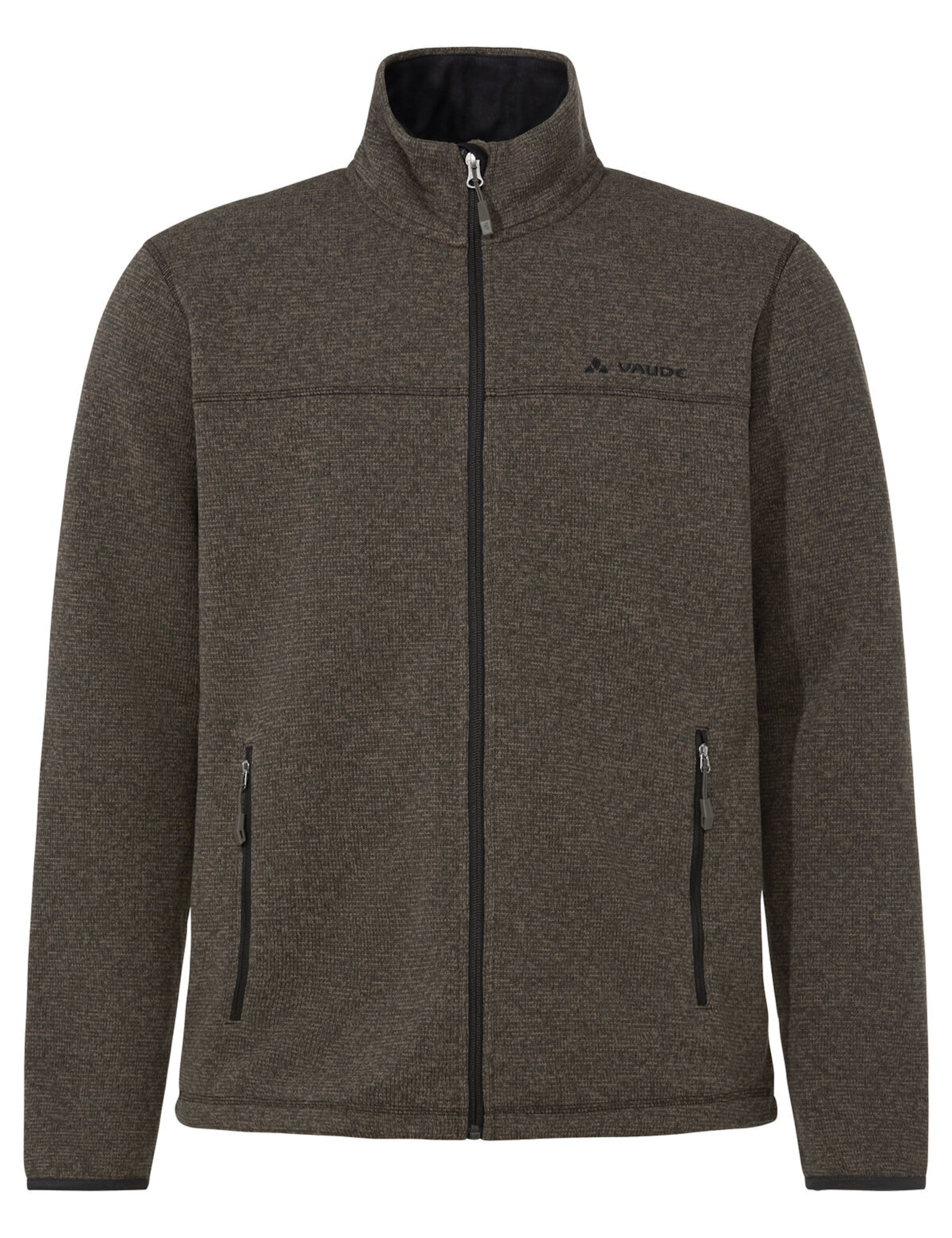 VAUDE Gebreid sportvest 'Rienza III' in Bruin: voorkant