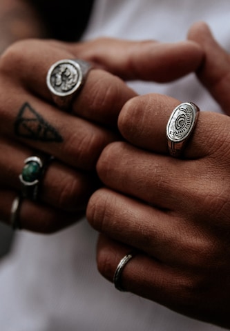 Haze&Glory Ring 'Evil Eye' in Zilver