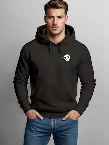Neverless Sweatshirt 'Skull' in Black