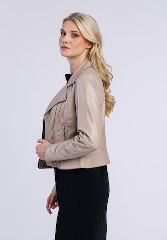 FREAKY NATION Демисезонная куртка ' Bikerjacket ' в Бежевый