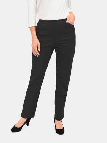 Goldner Regular Jeans 'Louisa' in Black: front