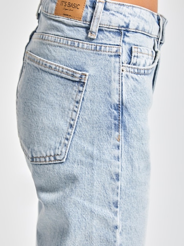 IT'S BASIC Regular Jeans 'Straight High Rise Jeans' in Blauw