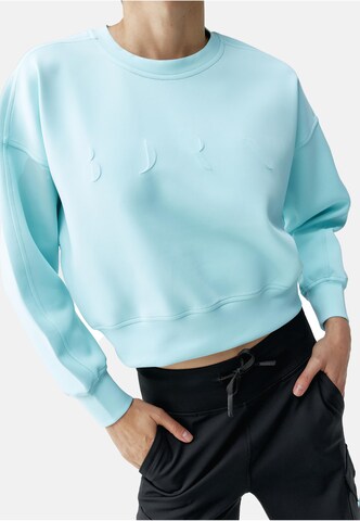 Born Sweatshirt 'Flora' in Blue